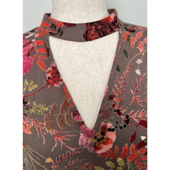 Women’s Sz Small Blouse Top Gorgeous Floral Ruffles Feminine Fairy Whimsical - Picture 3 of 8